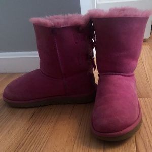 Hot Pink Bailey Bow Uggs